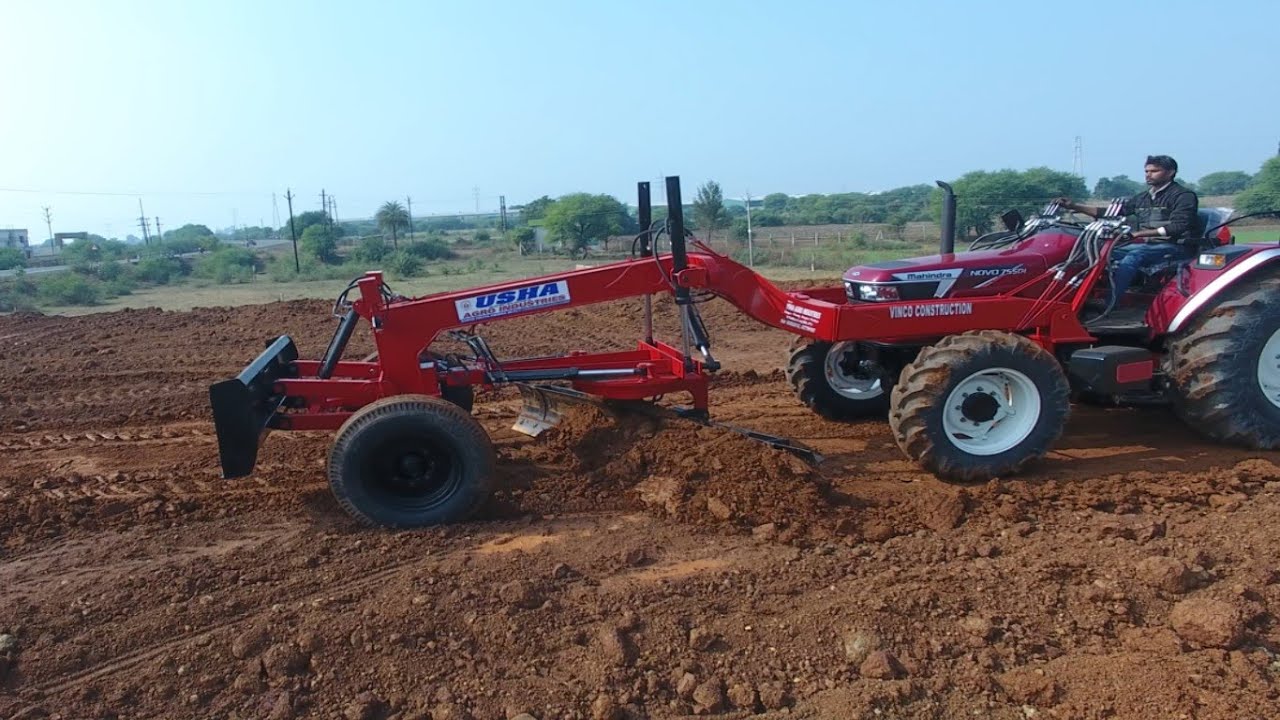 Mahindra Tractor Grader Attachment | NOVO 755 4WD  | @MahindraRise @MahindraTractorsOfficial