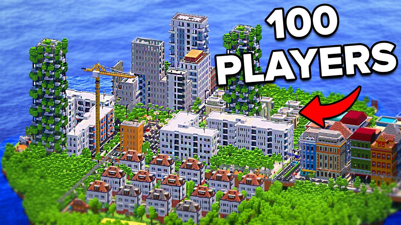 I got 100 players to build me a city in Minecraft...
