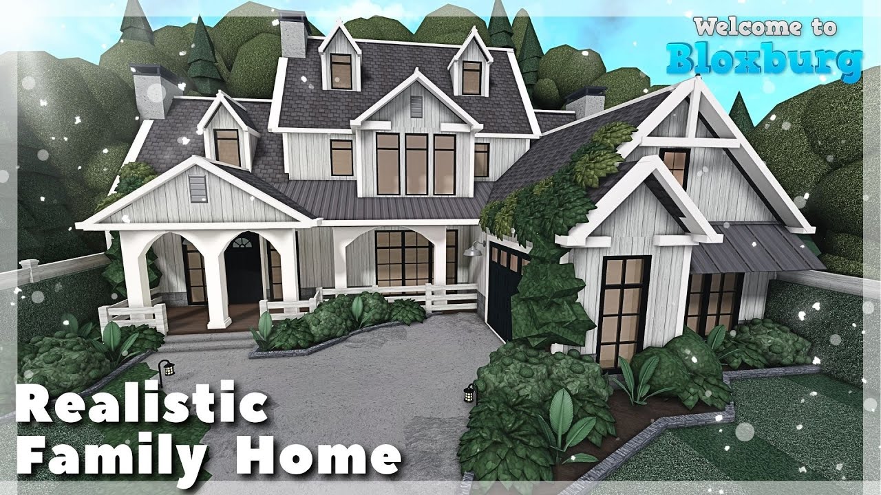 BLOXBURG: Realistic Family 2-Story Home Speedbuild | Roblox House Build