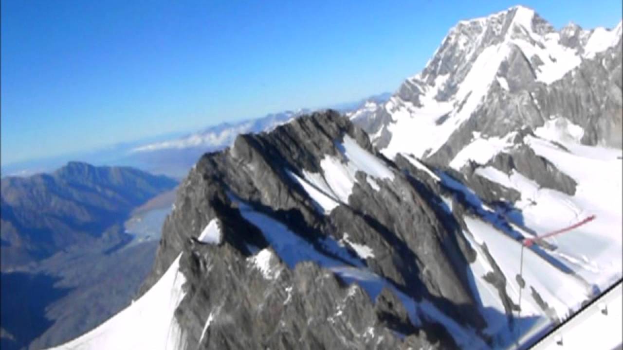 Helicopter ride over Fox Glacier, New Zealand.