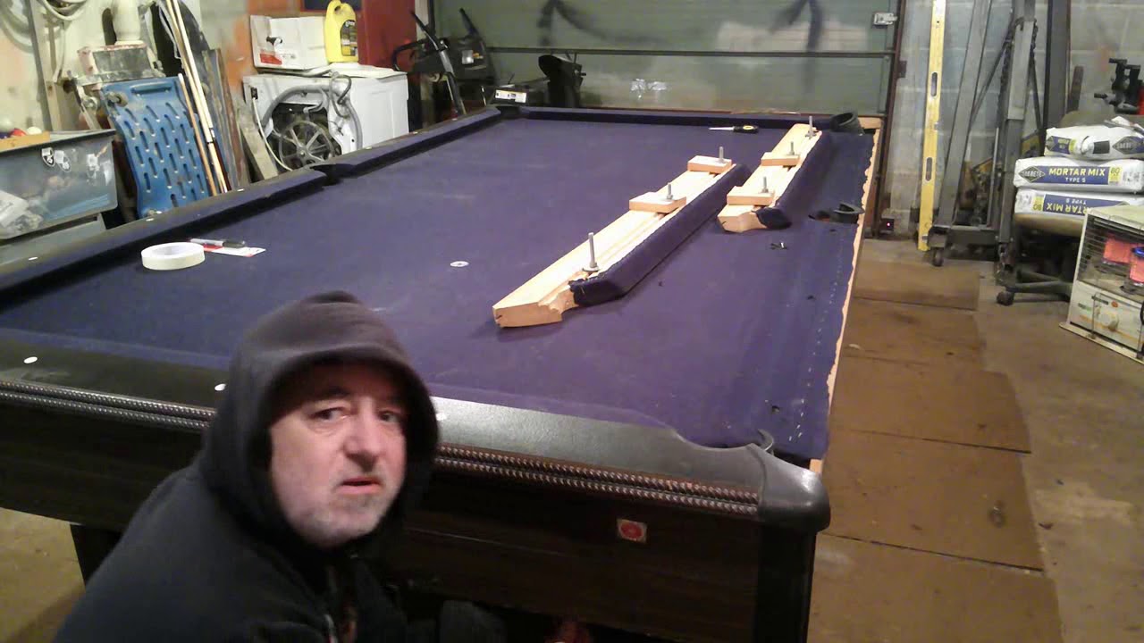 Old pool table take it apart miss end of video