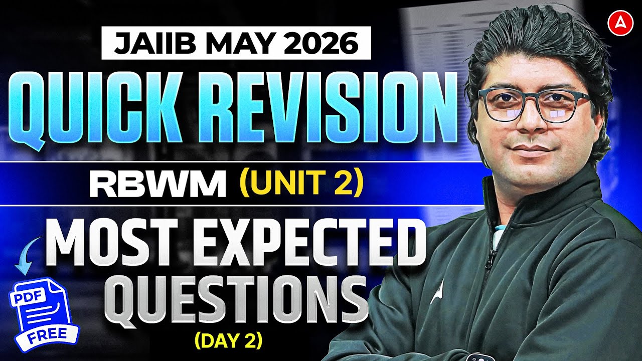 JAIIB Preparation 2026 | JAIIB RBWM Most Expected Questions | RBWM Quick Revision | Praveen Rana