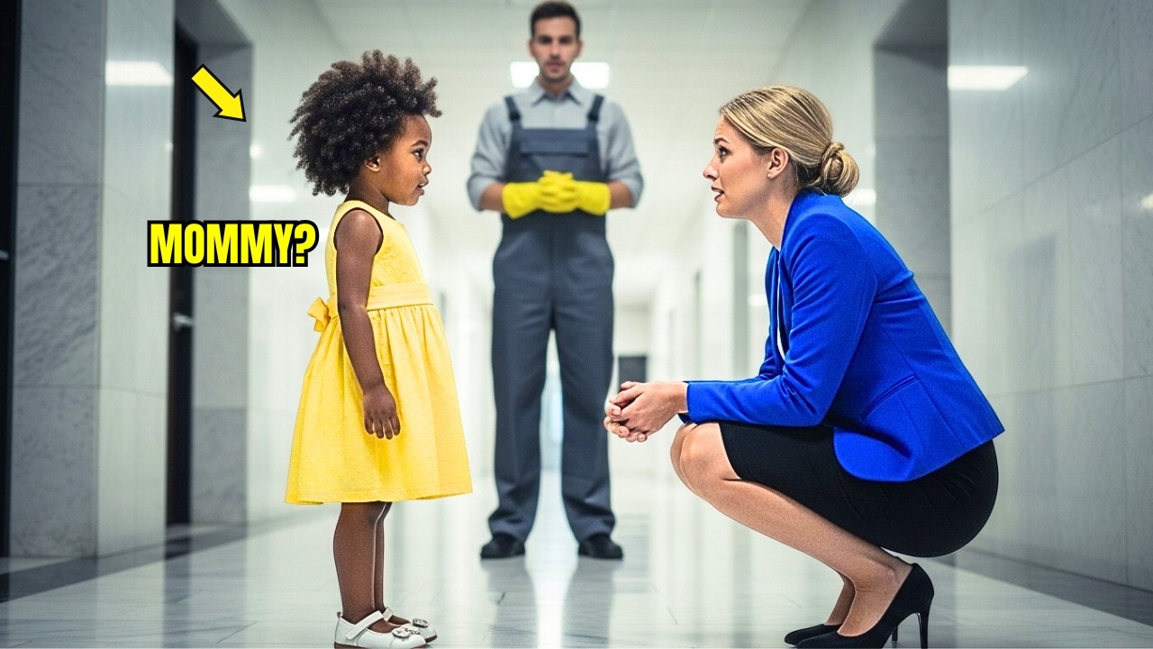 Little Black Girl Tells a Millionaire CEO: “You Are My Mother” — Her Janitor Father Is Shocked.