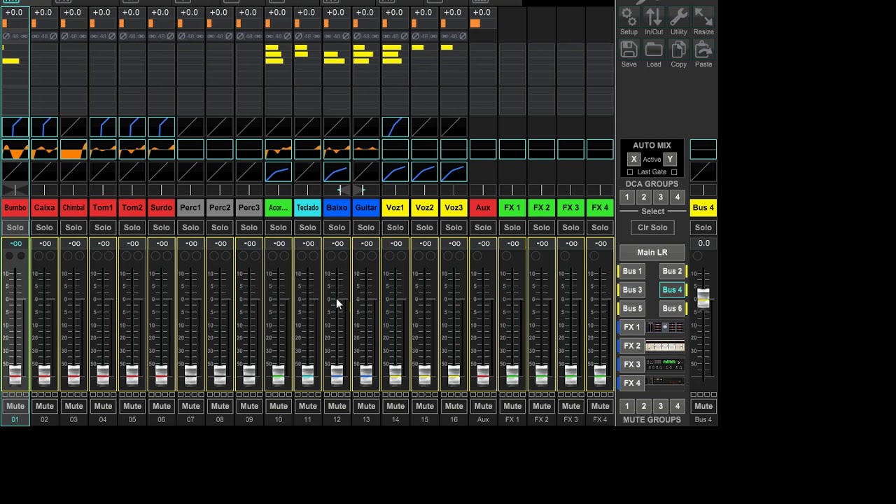 Usando os AUXILIARES para retornos independentes na X18 / XR18 / XR16 XAIR BEHRINGER