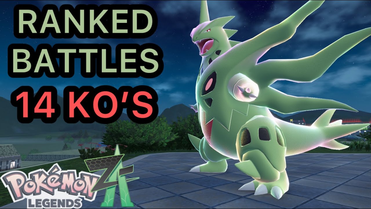 MEGA TYRANITAR GETS 14 KO'S in Pokemon Legends Z-A Ranked Battles