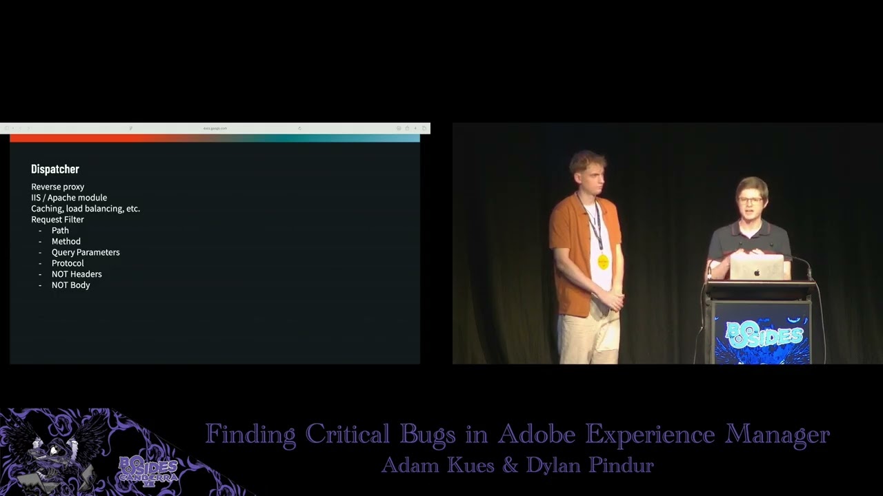 Finding Critical Bugs in Adobe Experience Manager - Adam Kues and Dylan Pindur, BSides Canberra 2025
