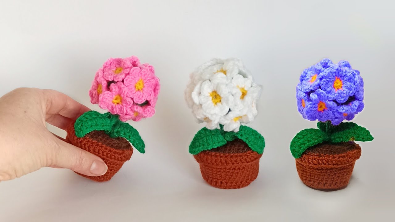 🌸Супер идея для подарка !!! Подпишись🌸Научу вязать красивые Цветы Примула крючком 🌸