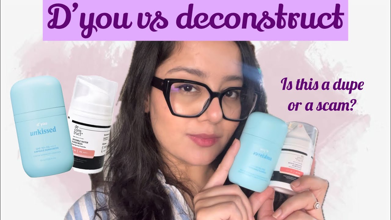 Deconstruct invisible water sunscreen review || D’you sunscreen dupe || Dr.Rakshita