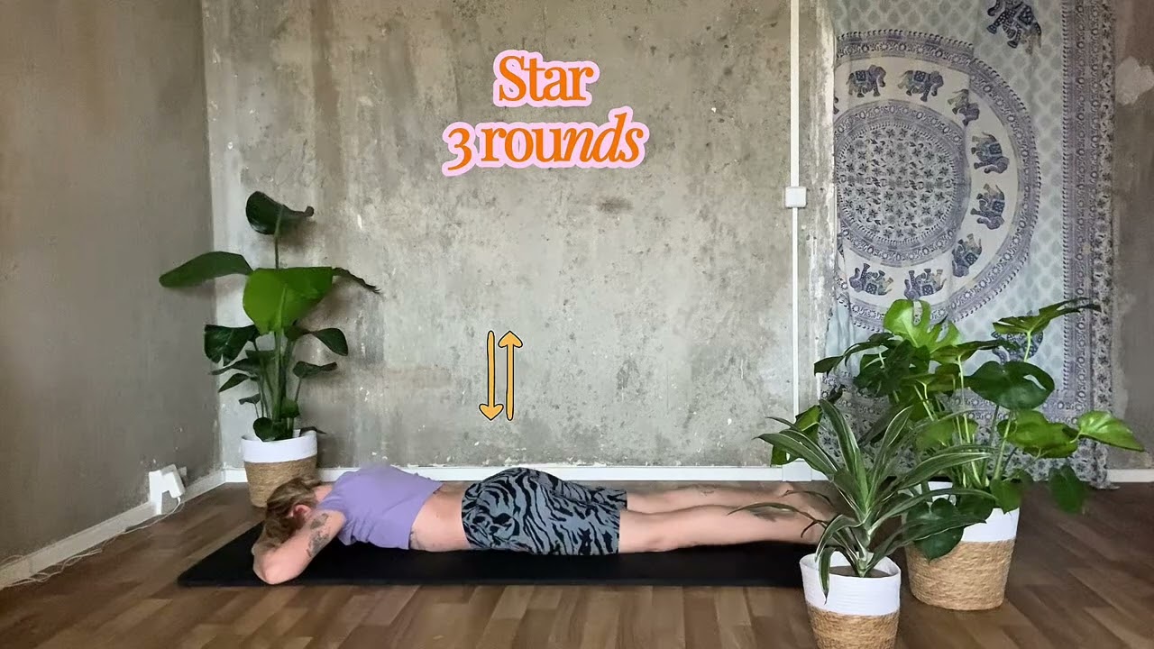 7 exercise Pilates for beginners, against back pain.  5 min! 
