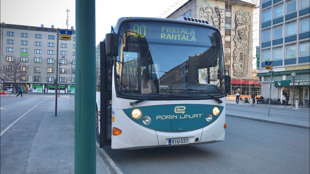 Porin Linjojen Scania Scala Lahti 4x2 K230KB #37 (2007) linjalla 90.