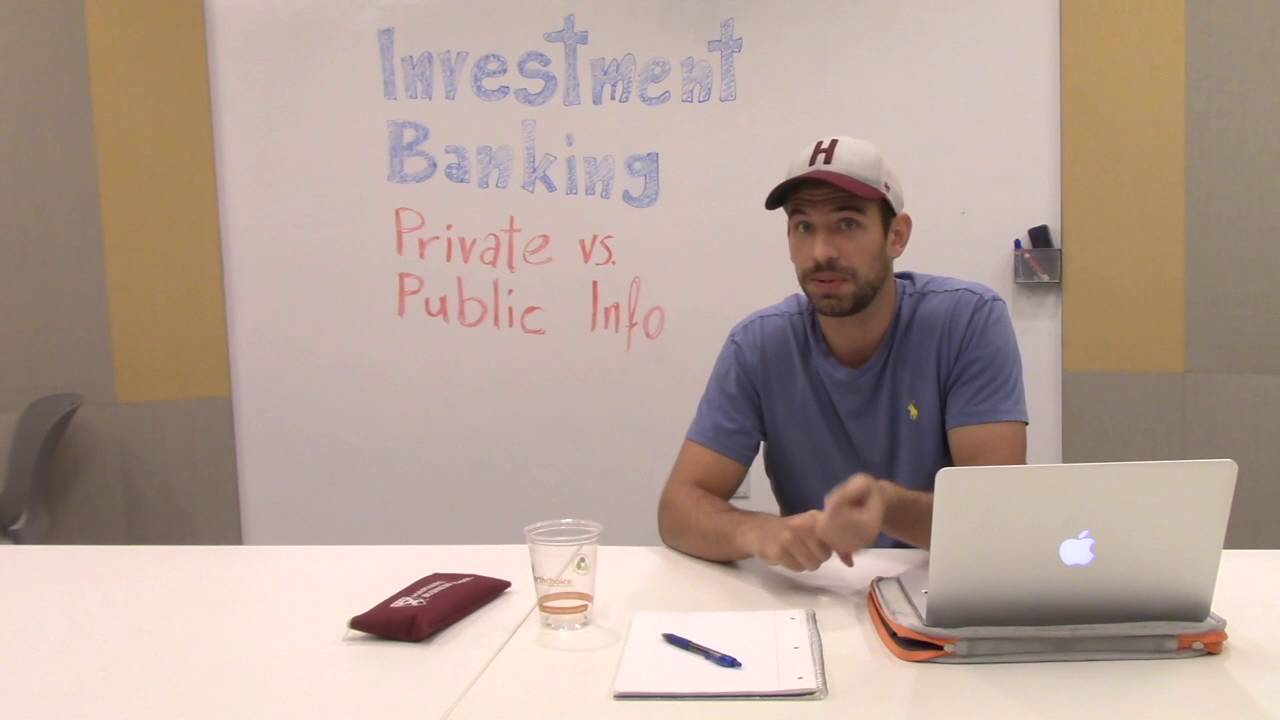 Investment Banking - Private vs. Public Side
