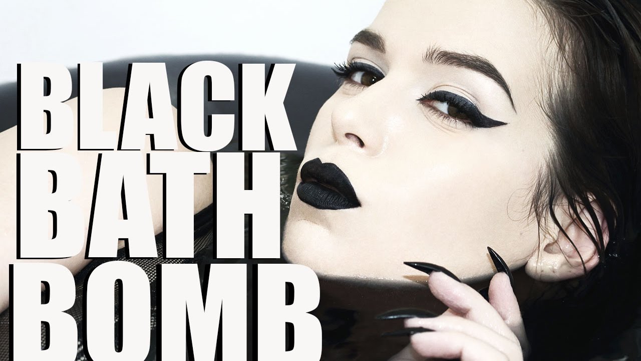 DIY BLACK BATH BOMB | LAUREN IVRY