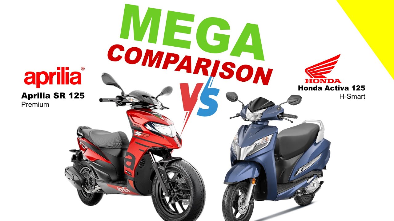 Aprilia SR 125 vs Honda Activa 125 | MEGA COMPARISON | Bike Info