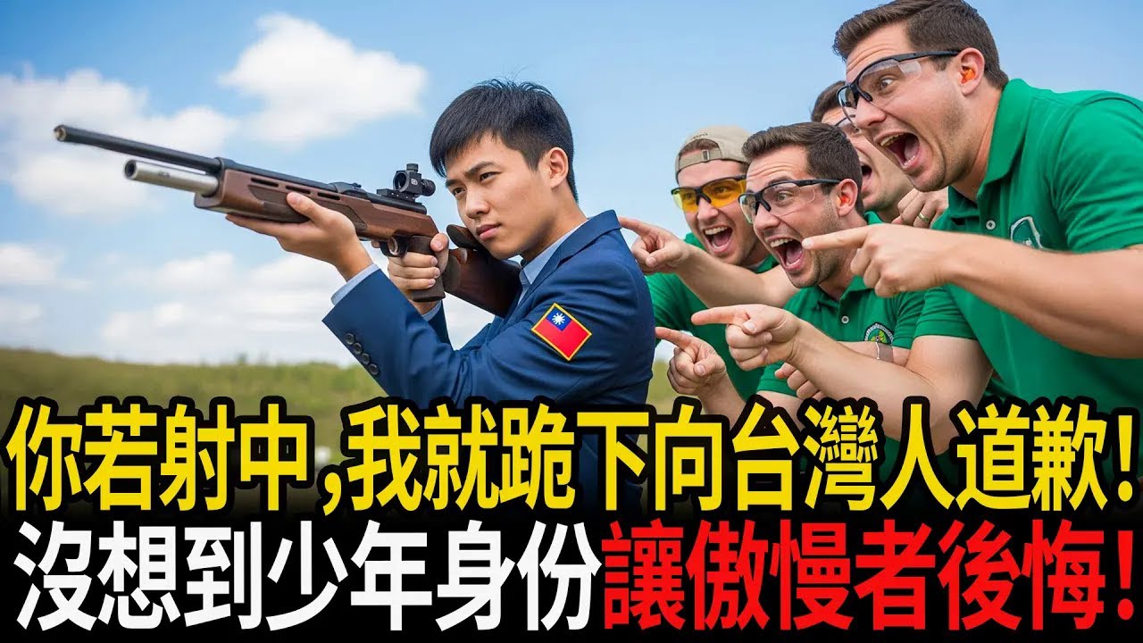 「你若射中，我就跪下向台灣人道歉！」沒想到少年的身份竟讓傲慢者後悔！#感人故事 #老年故事 #口述故事 #人生故事 #幸福故事