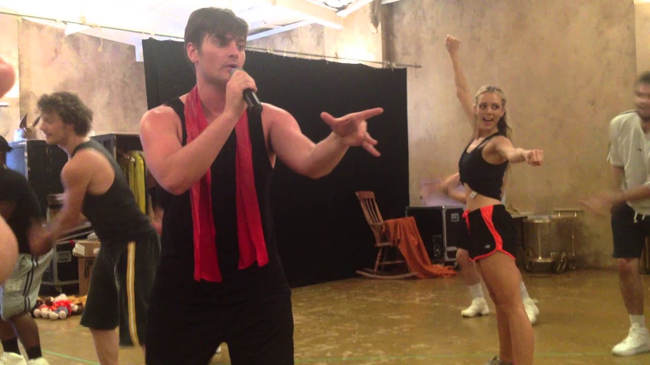 Joseph and the Amazing Technicolor Dreamcoat 2014 tour - Matt Lapinskas in rehearsal