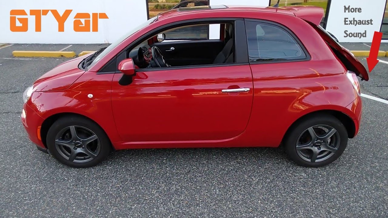 Fiat 500 rear hatch trick - How to get more exhaust sound into the cabin