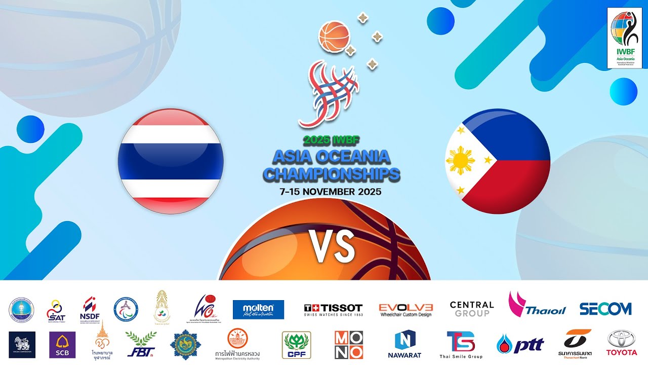 🇹🇭 Thailand vs 🇵🇭 Philippines | Women’s Division 2 | 2025 IWBF Asia Oceania Championships – Bangkok
