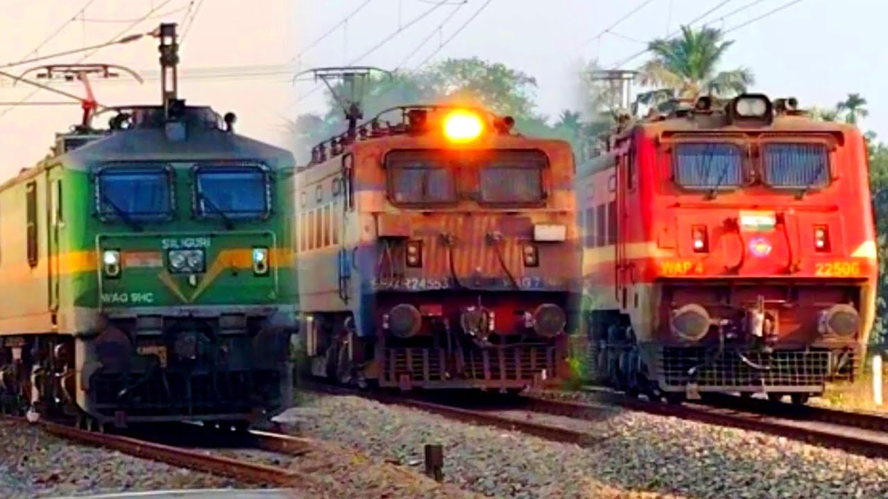 Most😱 UNIQUE Model Indian Train's।। Express+I car+Malgadi+Emu local trains video capturing।।