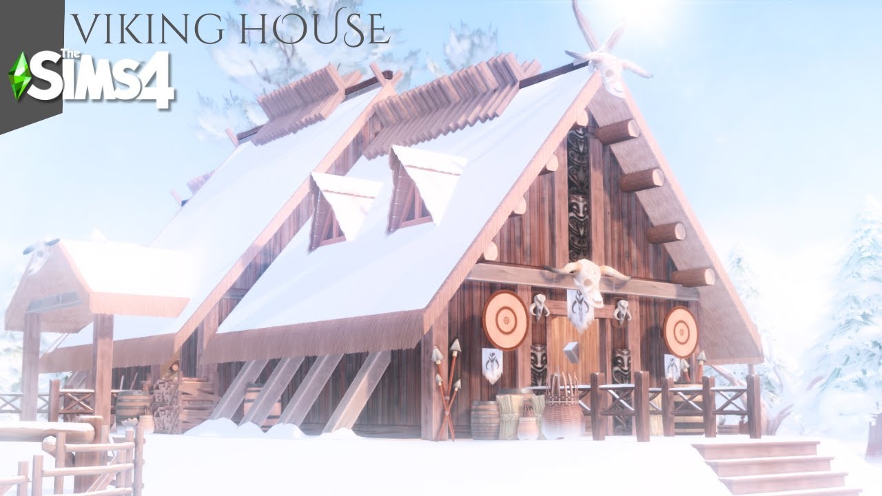 Viking House - The Sims 4 - Speed Build (NoCc) Ambiente Sounds||