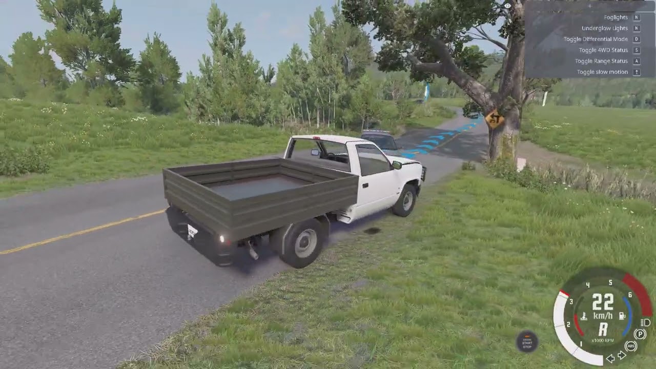 I tested to escape the Police with a Pick-up in BeamNG Drive
