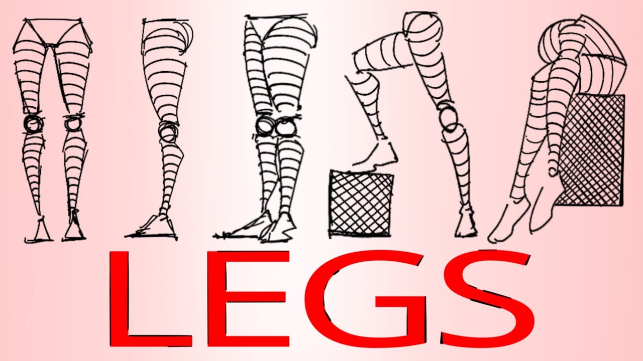 How To Draw a Legs With simple Shape |Beginners Drawing Tutorial |