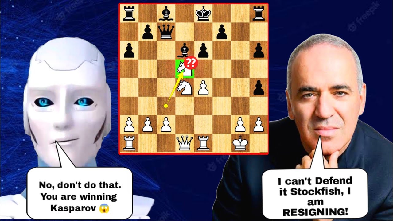 Stockfish Robot Shocked Because Mikhail Tal's Knight Sacrifice was a Blunder | Garry Kasparov vs tal