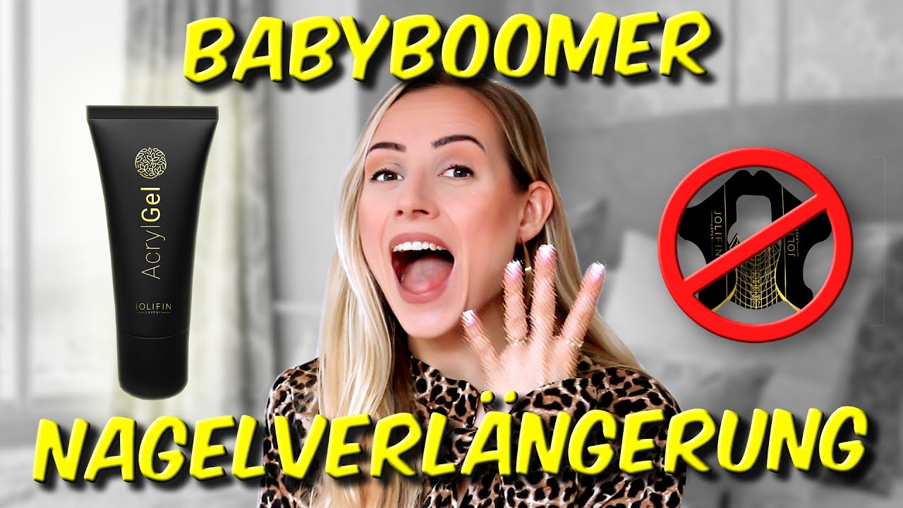 Babyboomer NAGELVERLÄNGERUNG mit Polygel | Nails »Lalalunia«