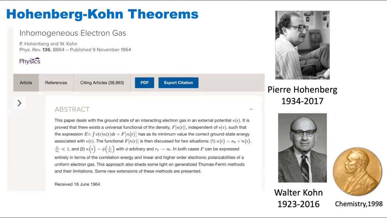 О. Feia. DFT Lecture 3. Thomas-Fermi Model and Hohenberg-Kohn Theorems