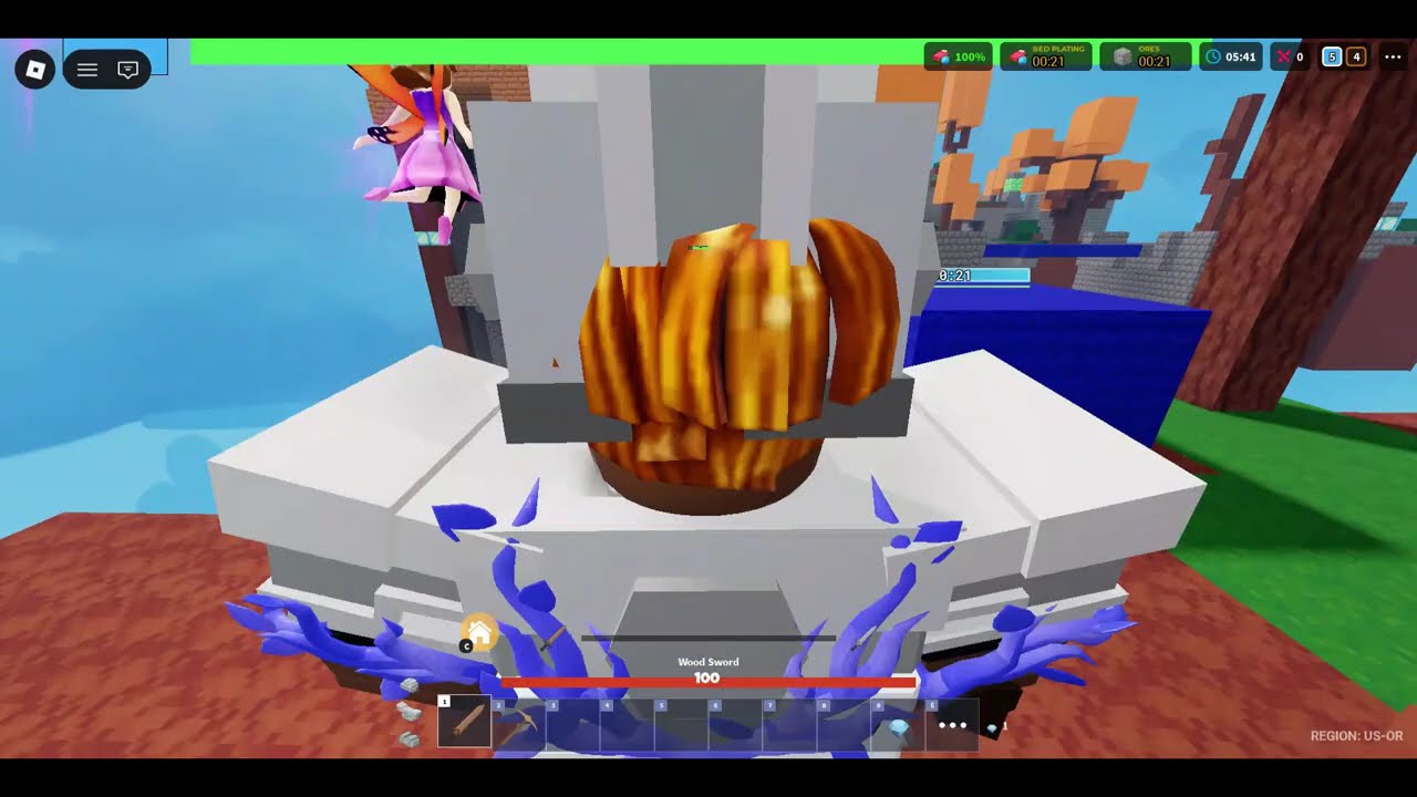 Playing roblox bedwars with a subscriber!!