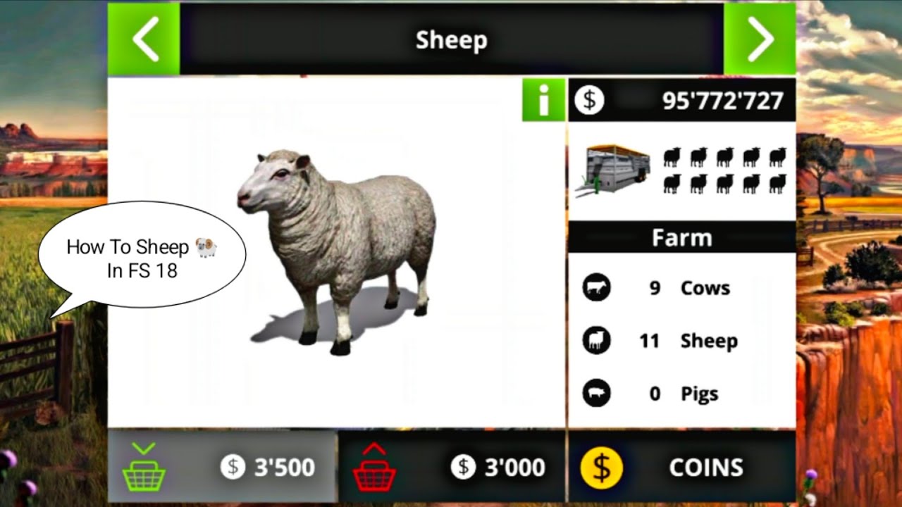 How To Buy Sheep 🐏 In FS 18 | FS18 GameplayI Farming Simulator 18 | FS18 Timelapse