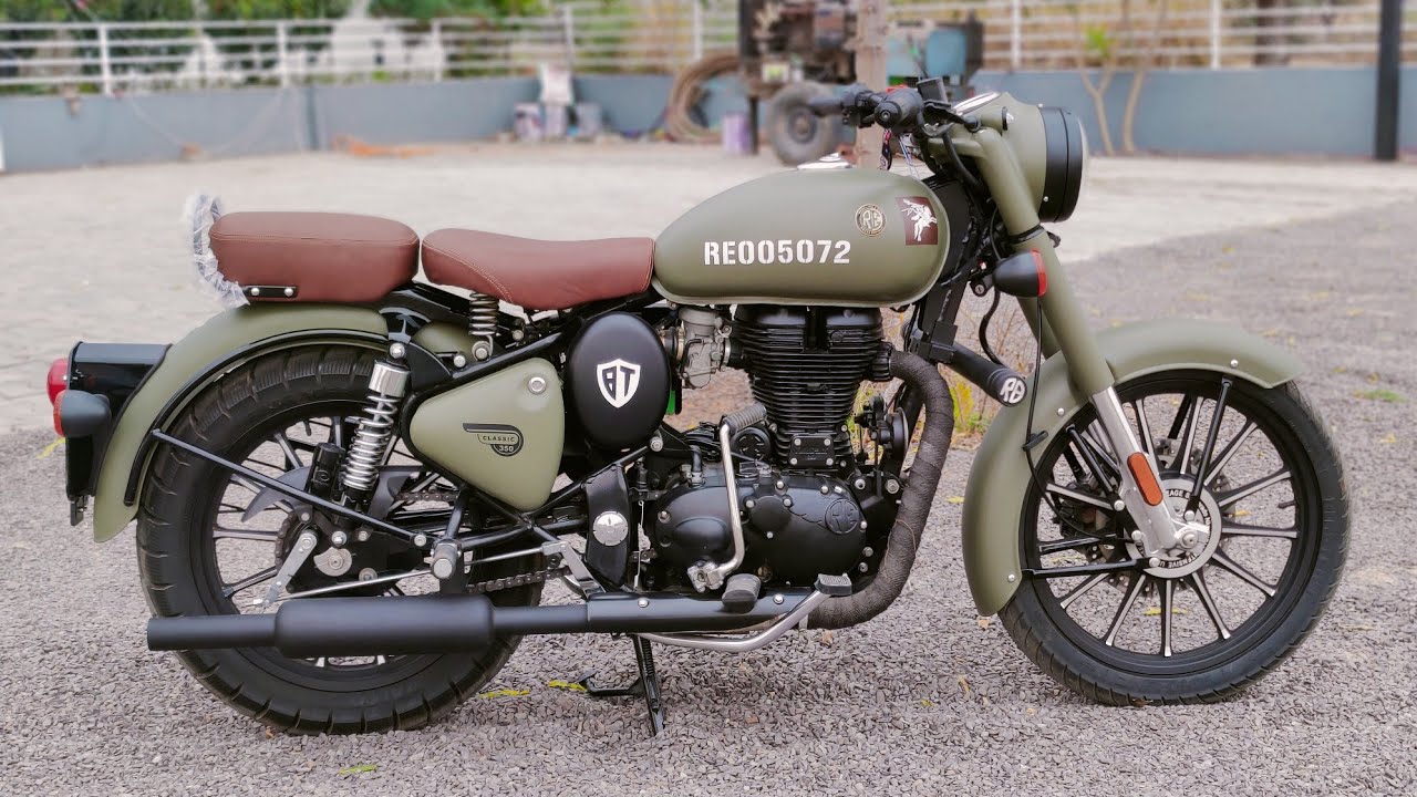 Classic 350 converted into New classic  350 Marsh grey | Bullet Modified @BulletTower
