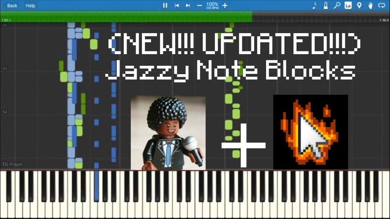 Aaron Grooves + Alan Becker - Jazzy Note Blocks (NEW AND UPDATED!) // Synthesia | (+MIDI)