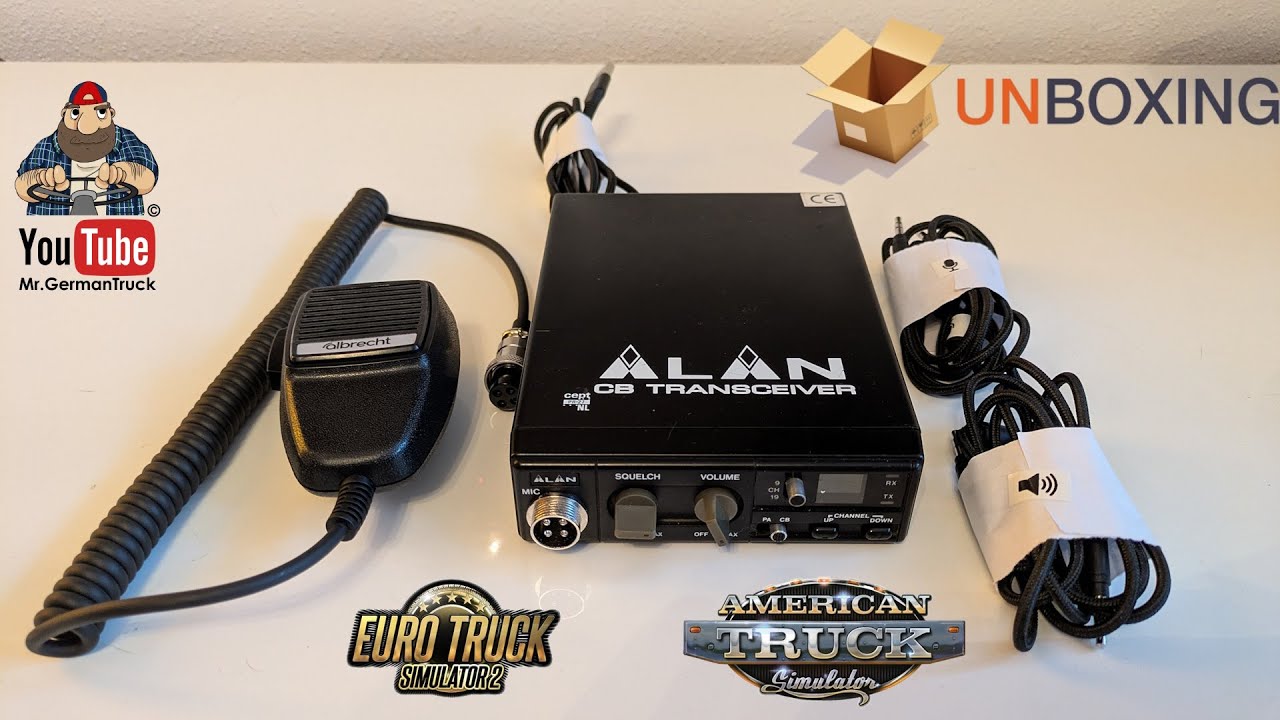 Echtes Funkgerät mit allen Funktionen *Truckers MP & SCS Convoy ready Unboxing + Test Video*