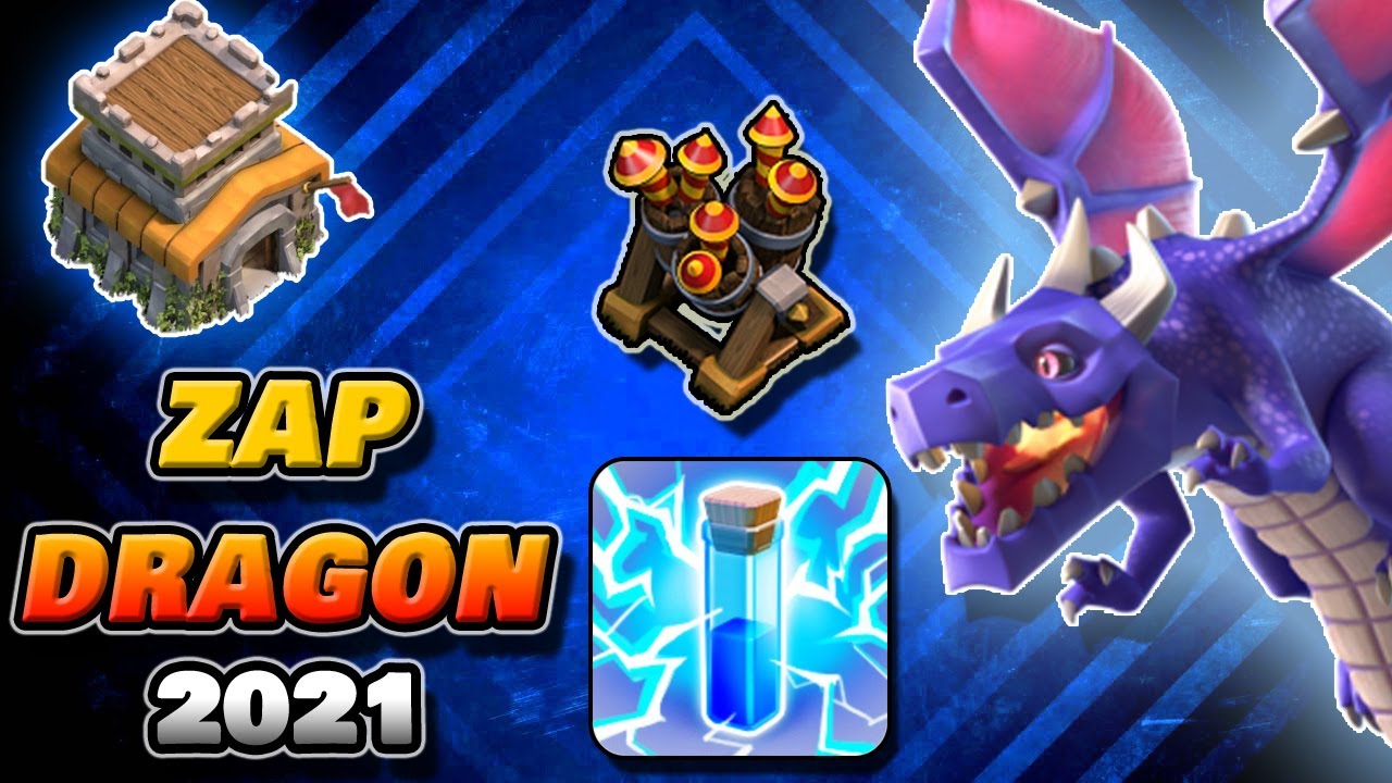 Town Hall 8 Zap Dragon Army 2021 | Latest Zap Strategy for Farming/Pushing/War | Shahzex | (COC)