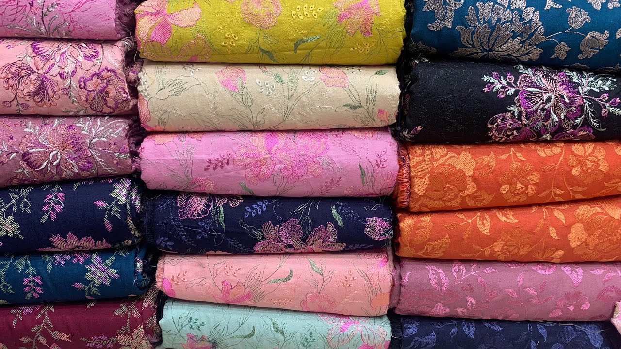 Karandi Embriodery 3Pc All-over Suits Random Designing. 
