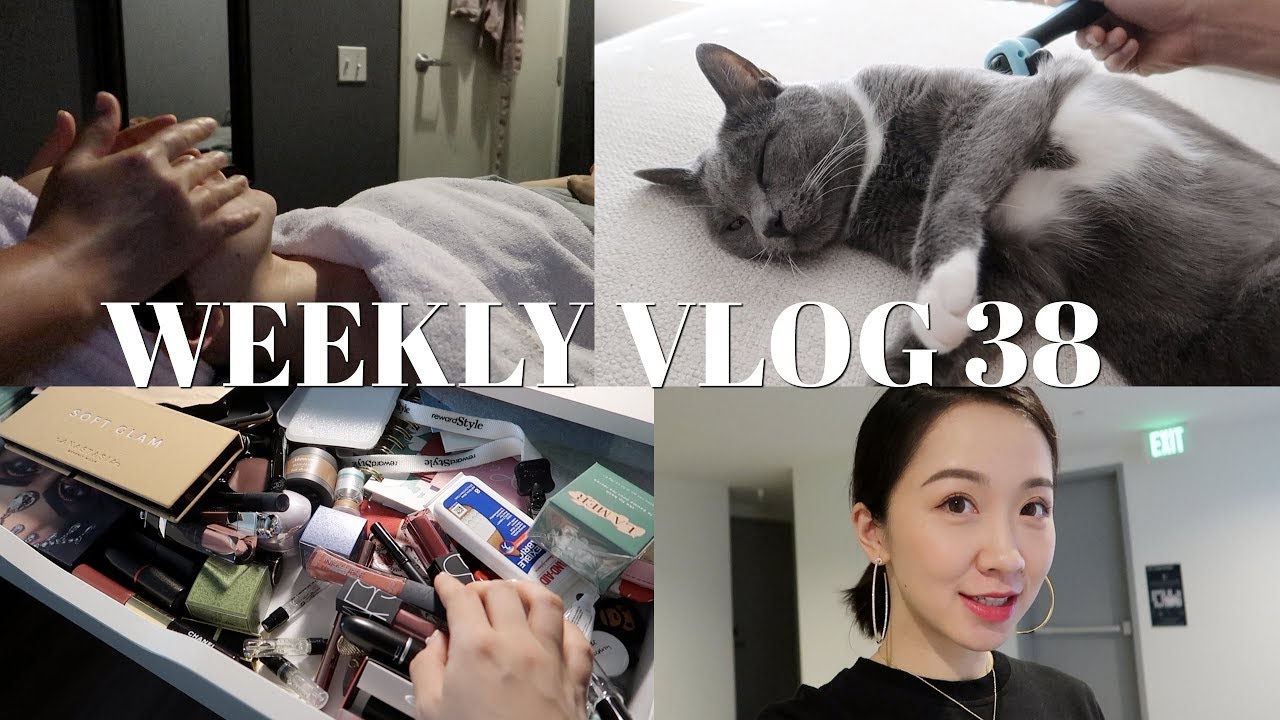 WEEKLY VLOG 38 |  “减肥”每天吃什么❤️化妆台大公开❤️给酱酱洗澡 ❤️