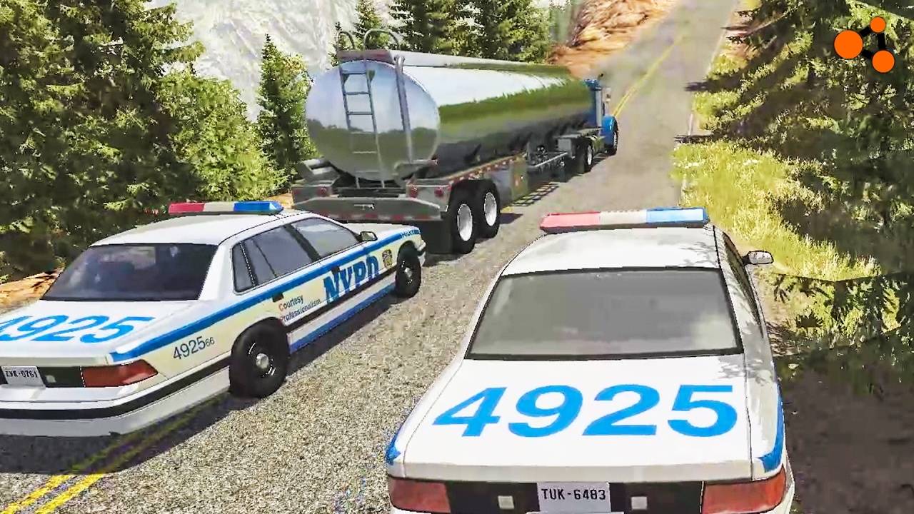 Beamng drive - Police Chases Take Down #2