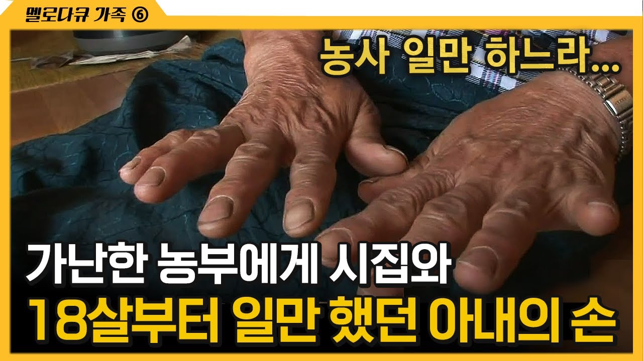 [다큐 &lsquo;가족&rsquo; 278회 ⑥] 가난한 농부에게 시집와 18살 부터 일만 했던 아내의 손