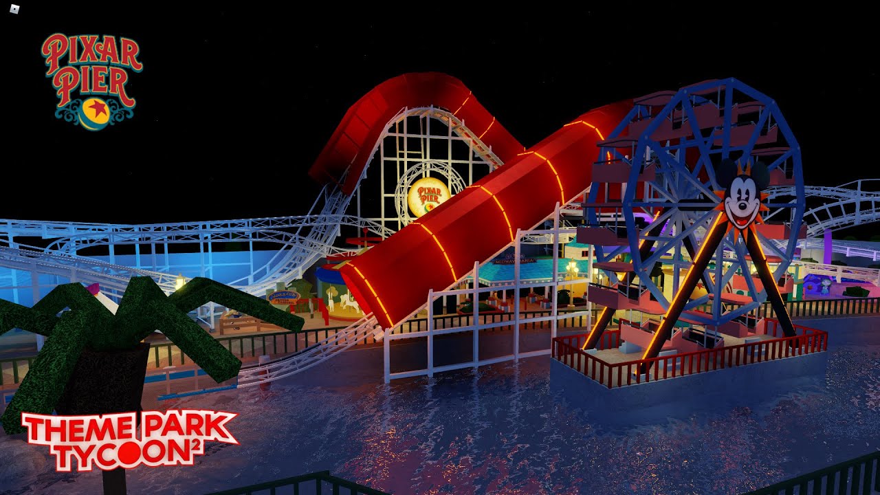 Pixar Pier in Theme Park Tycoon 2