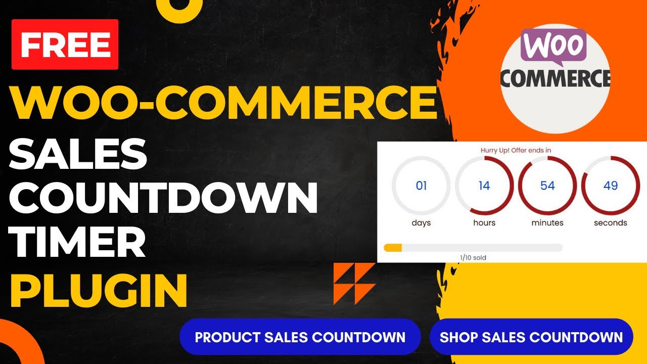 Free WooCommerce Sales Countdown Timer plugin Tutorial | Product countdown timer