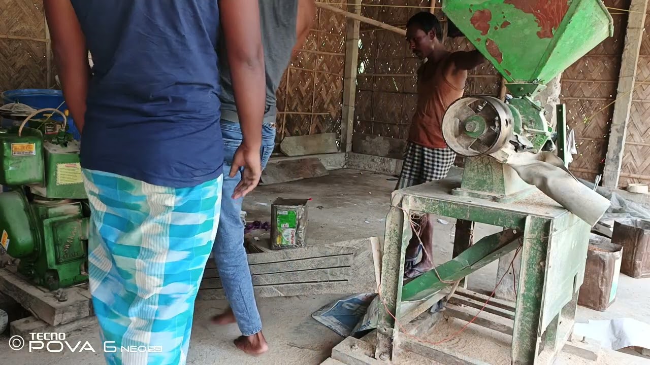 10 hp diesel engine with no.6 huller