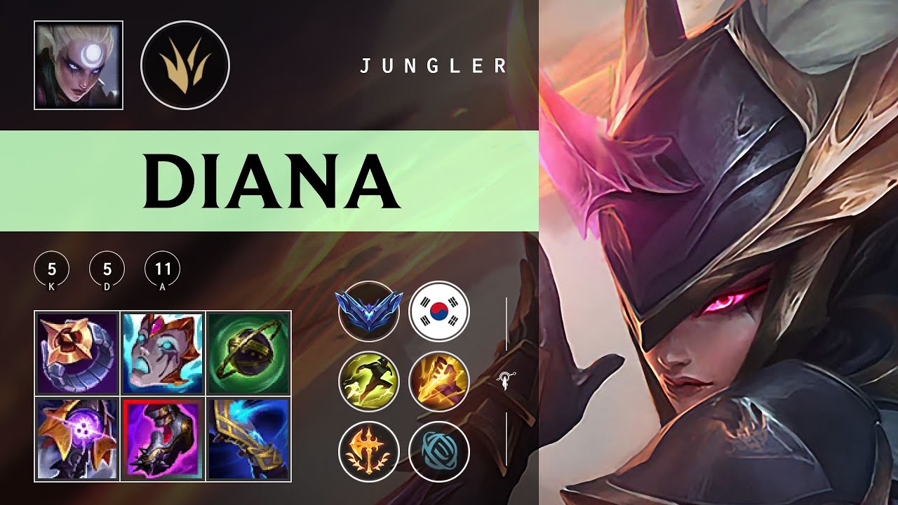 Diana Jungle vs Lee Sin - KR Diamond Patch 25.24
