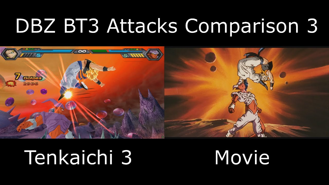 DBZ Budokai Tenkaichi 3 Side by Side Comparison Vol. 3