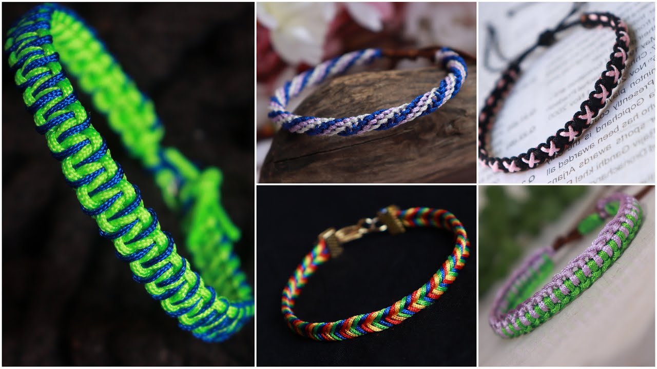 5 Macrame Bracelet | DIY Bracelet Ideas | How To Make Bracelets | Creation&you
