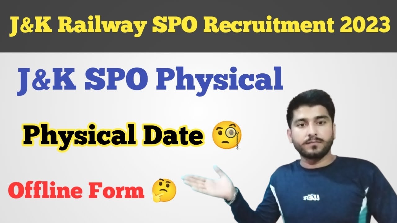 J&K Railway Spo Recruitment 2023 ll J&K SPO Physical Date 🧐