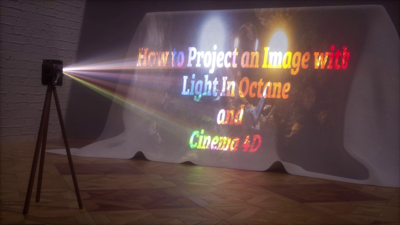 How to Project an Image With lights In octane and Cinema 4D