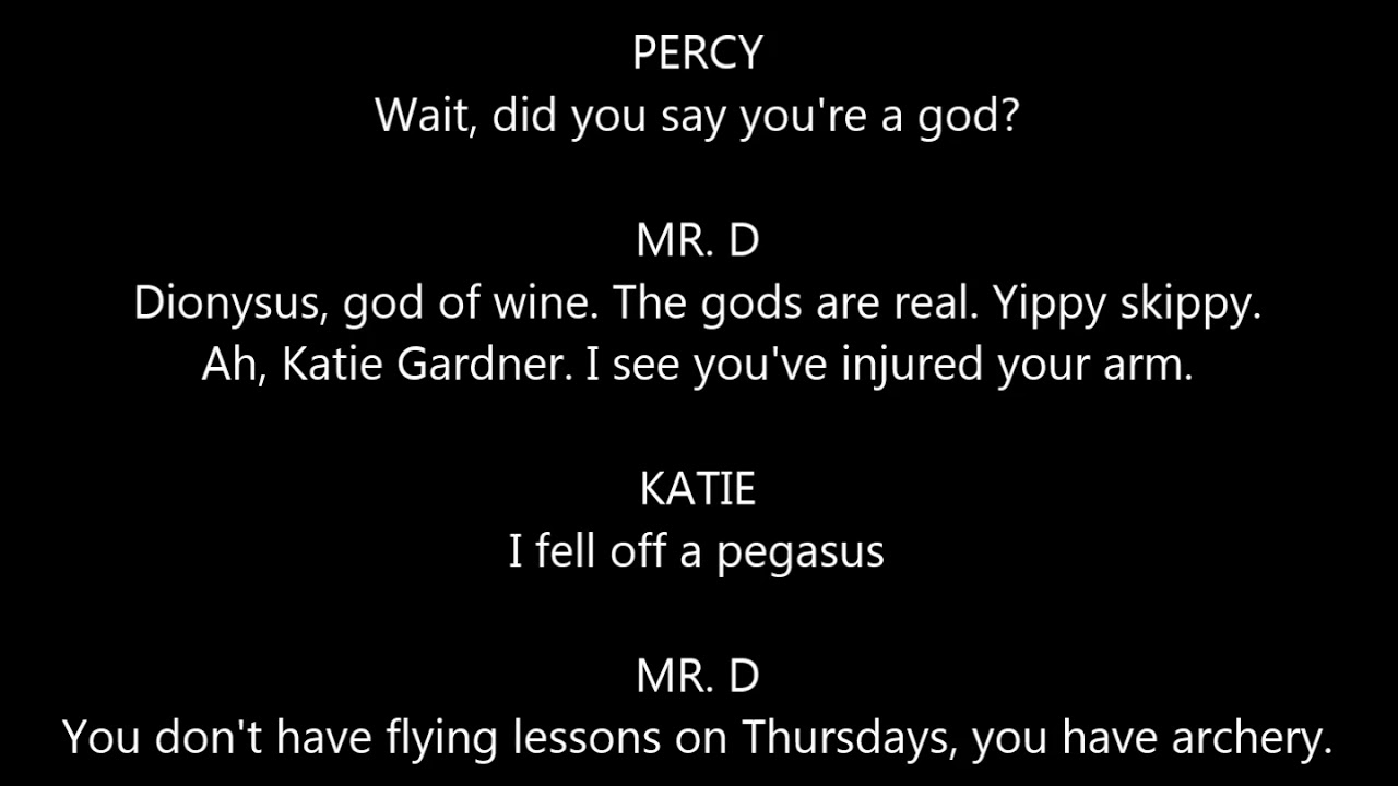 the lightning thief musical- another terrible day- lyrics