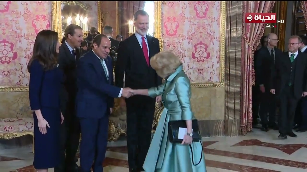 الملك فيليب السادس ملك إسبانيا يستقبل الرئيس السيسي