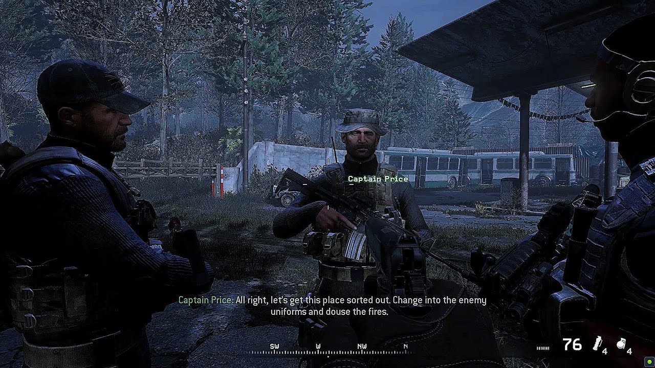 Call of Duty 4 Modren Warfare Remustered: The Sins of the Father  | (4k 60fps)