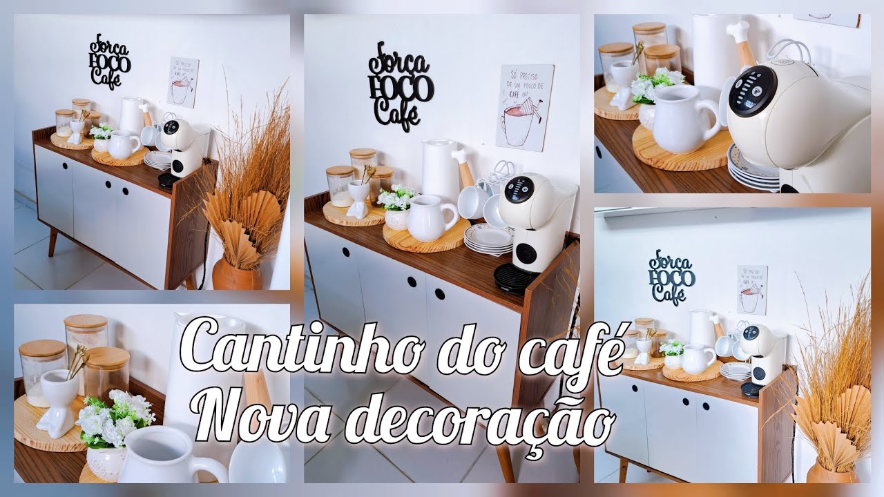 NOVA DECORAÇÃO DO CANTINHO DO CAFÉ/ORGANIZAÇÃO/GARRAFA TÉRMICA LINDA